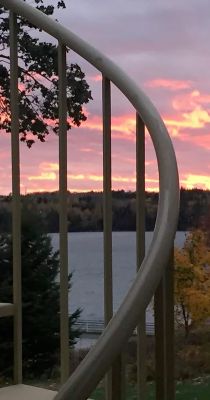 acadia bay inn west porch view